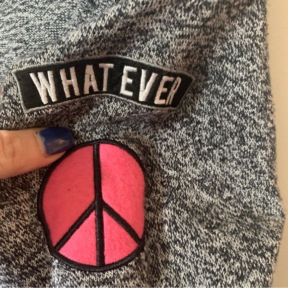 Torrid Marled Knit Patch Long Sleeve Pullover  Sweater - Picture 8 of 14